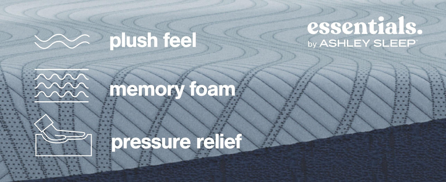 Ashley Peak 2.0 12 Memory Foam Light Blue Full Mattress