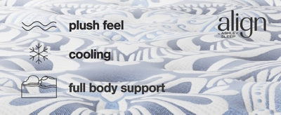 Ashley Plush Luxe 2.0 Blue Queen Mattress