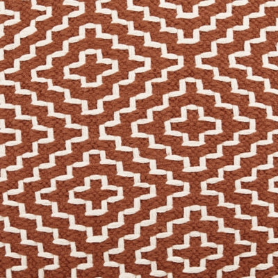 Ashley Brynnsen Rust Ivory Pouf