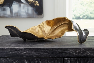 Ashley Melinda Black Gold Finish Sculpture