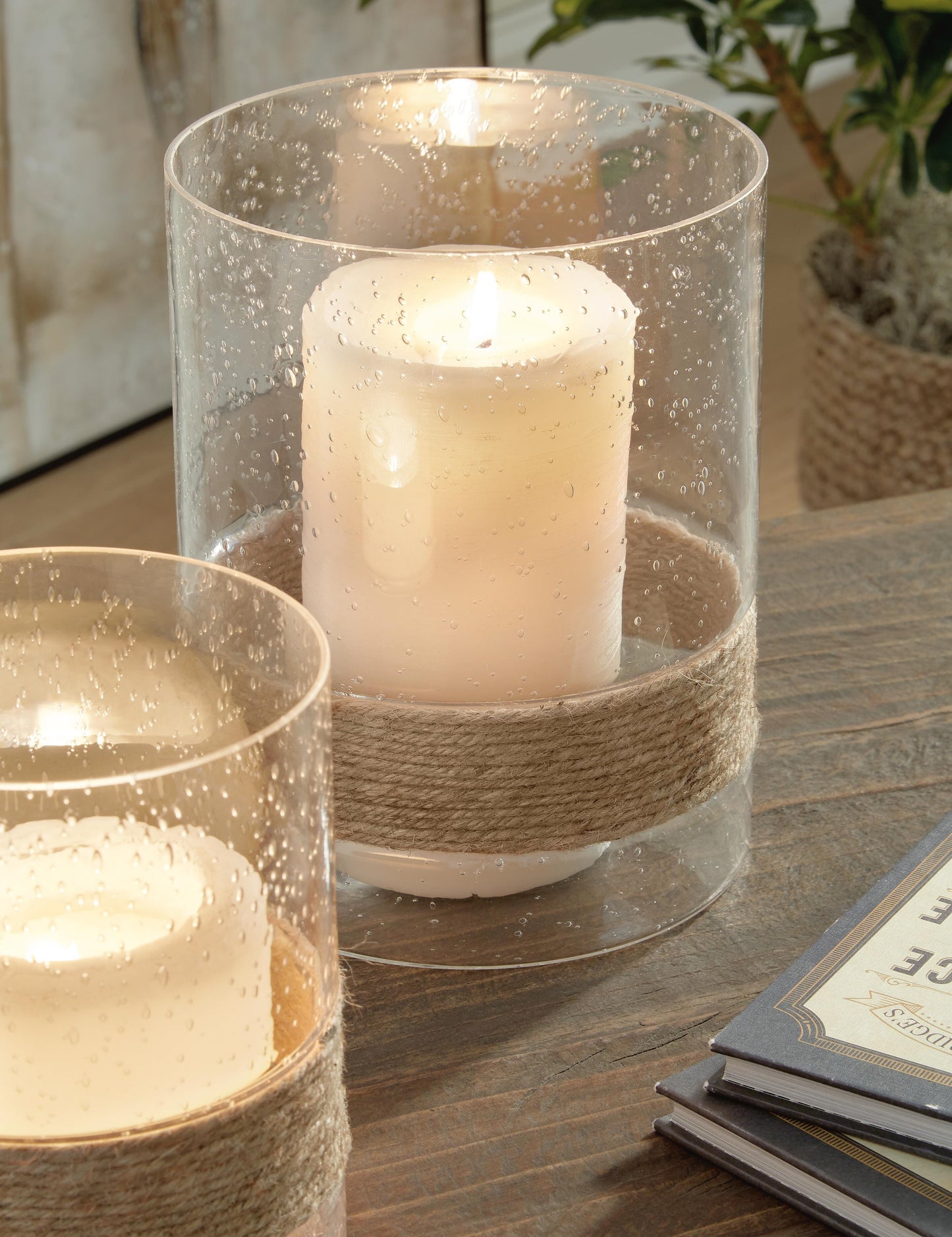Ashley Eudocia Clear Candle Holder (Set of 2)