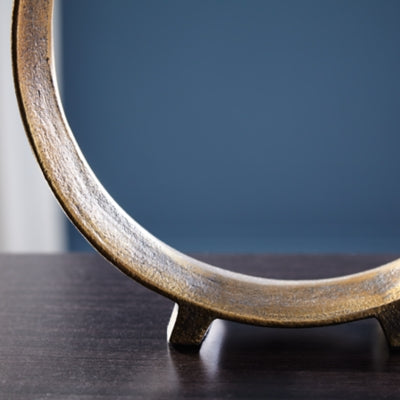 Ashley Ryandale Antique Brass Finish Sculpture (Set of 2)