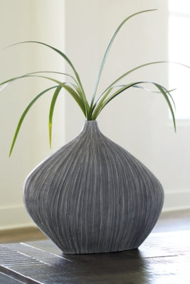 Ashley Donya Antique Black 13" H Vase