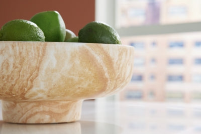 Ashley Cammen Tan White Bowl