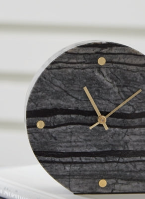 Ashley Janmour Black Table Clock (Set of 2)