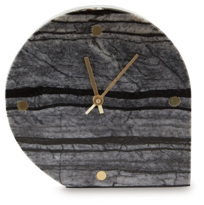 Ashley Janmour Black Table Clock (Set of 2)