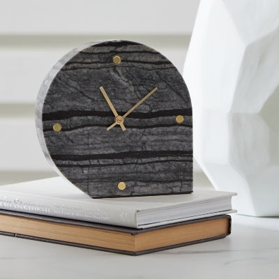 Ashley Janmour Black Table Clock (Set of 2)