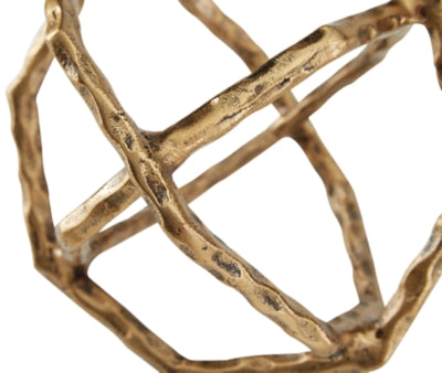 Ashley Laddington Antique Brass Finish Sculpture (Set of 2)