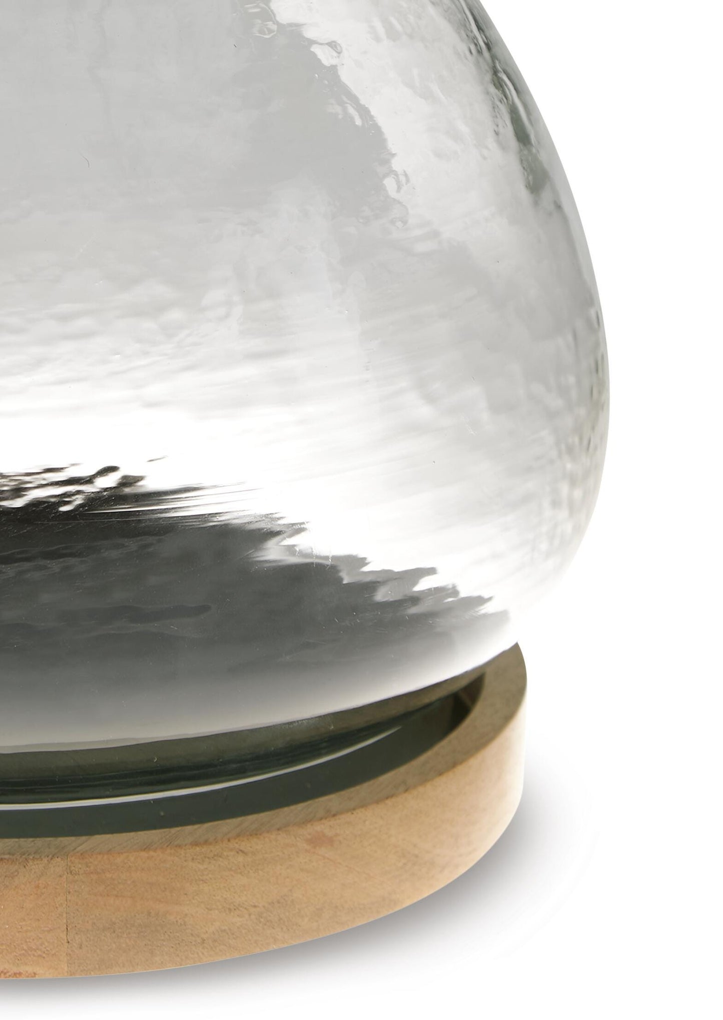 Ashley Adalisen Clear Brown Candle Holder