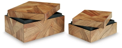 Ashley Antford Brown Box (Set of 2)