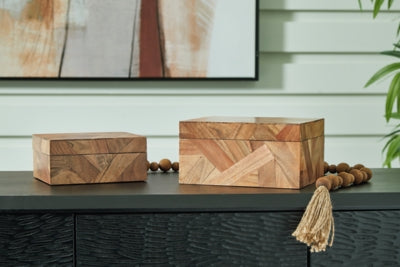 Ashley Antford Brown Box (Set of 2)