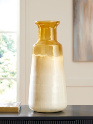 Ashley Wynburg White Amber Vase