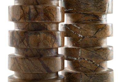 Ashley Emsleyfield Tan Candle Holder Set (Set of 2)