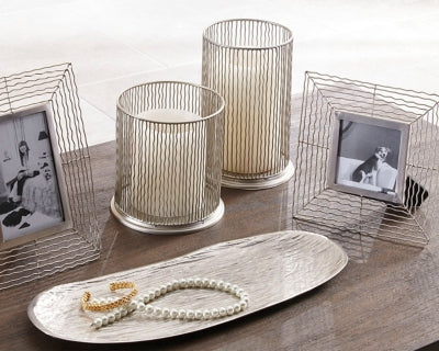 Ashley Dympna Silver Finish Accessory Set (Set of 5)
