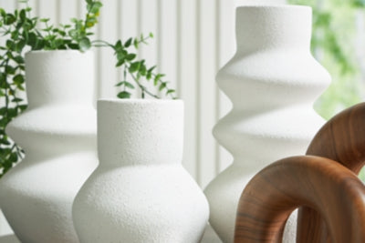 Ashley Carterworth White Brown Accessory Set (Set of 5)