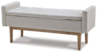 Ashley Briarson Beige Brown Storage Bench