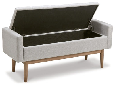 Ashley Briarson Beige Brown Storage Bench