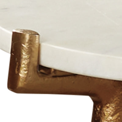 Ashley Chadton White Gold Finish Accent Table