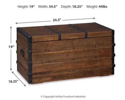 Ashley Kettleby Brown Storage Trunk