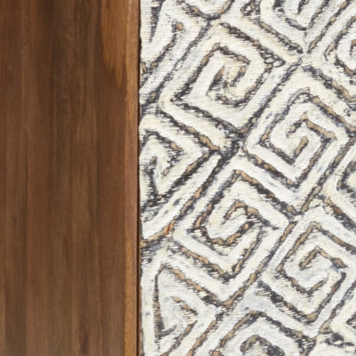 Ashley Kerrings Brown Black White Accent Cabinet