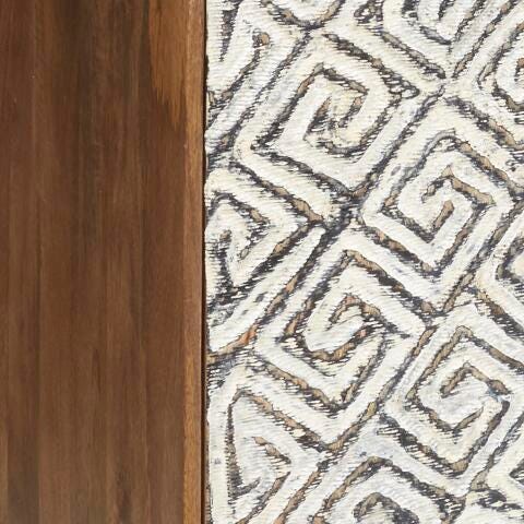 Ashley Kerrings Brown Black White Accent Cabinet