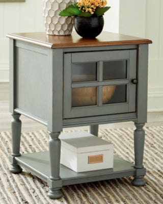 Ashley Mirimyn Gray Brown Accent Cabinet