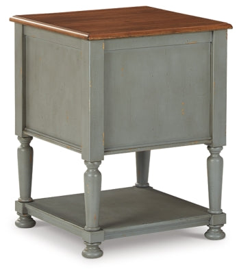 Ashley Mirimyn Gray Brown Accent Cabinet