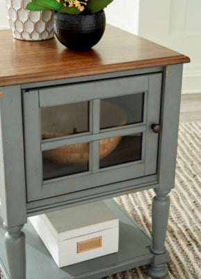 Ashley Mirimyn Gray Brown Accent Cabinet