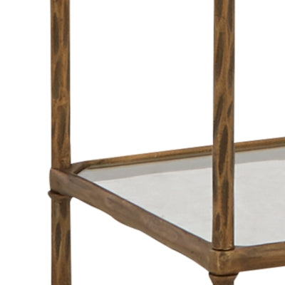 Ashley Ryandale Antique Brass Finish Bookcase