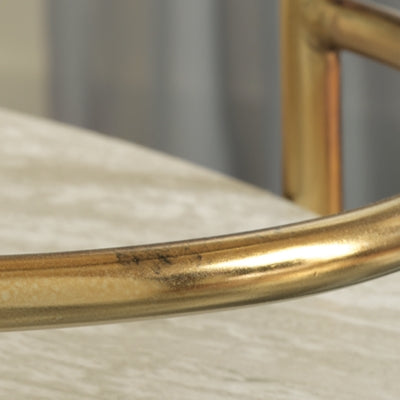 Ashley Tarica Cream Gold Finish Bar Cart