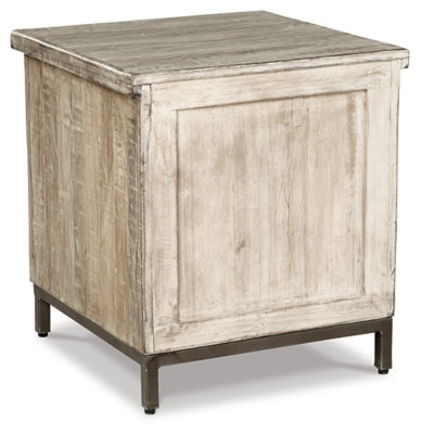 Ashley Laddford Whitewash Single Door Accent Cabinet