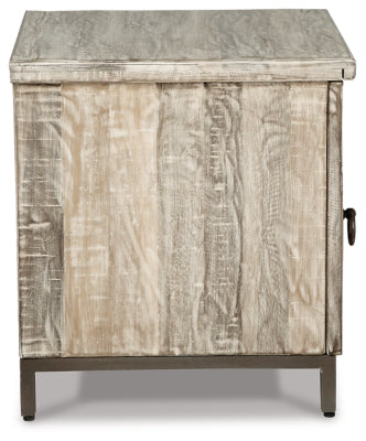 Ashley Laddford Whitewash Single Door Accent Cabinet