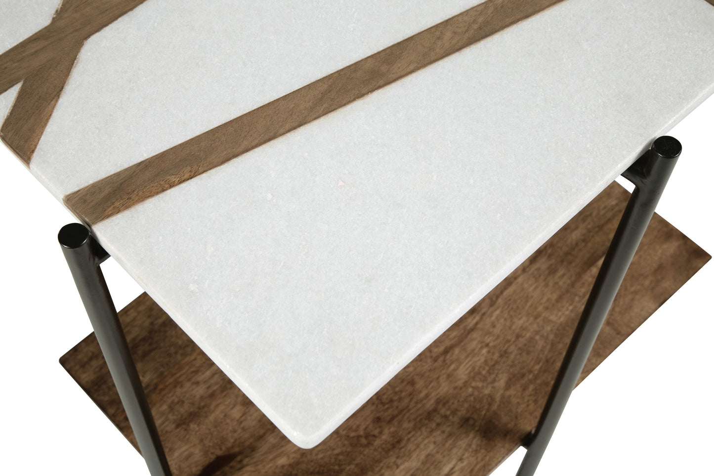 Ashley Braxmore White Light Brown Accent Table