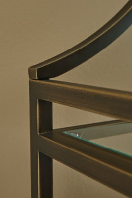 Ashley Bernonly Antique Bronze Finish 72" Bookcase