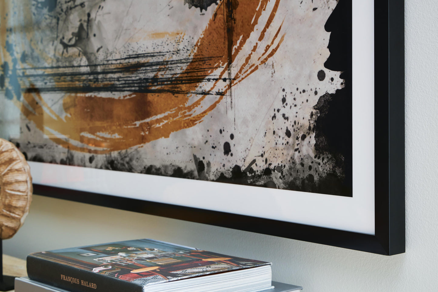 Ashley Clefting Black Caramel Tan Wall Art