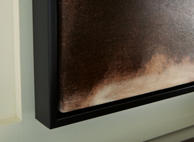 Ashley Drewland Black Brown Orange Wall Art