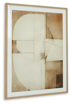 Ashley Corlain Brown Tan White Wall Art
