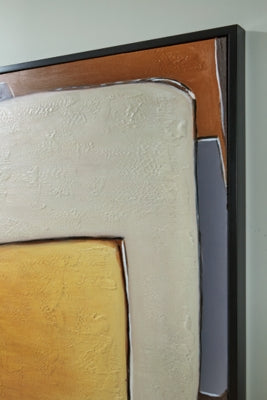 Ashley Actman Cream Brown Gray Wall Art