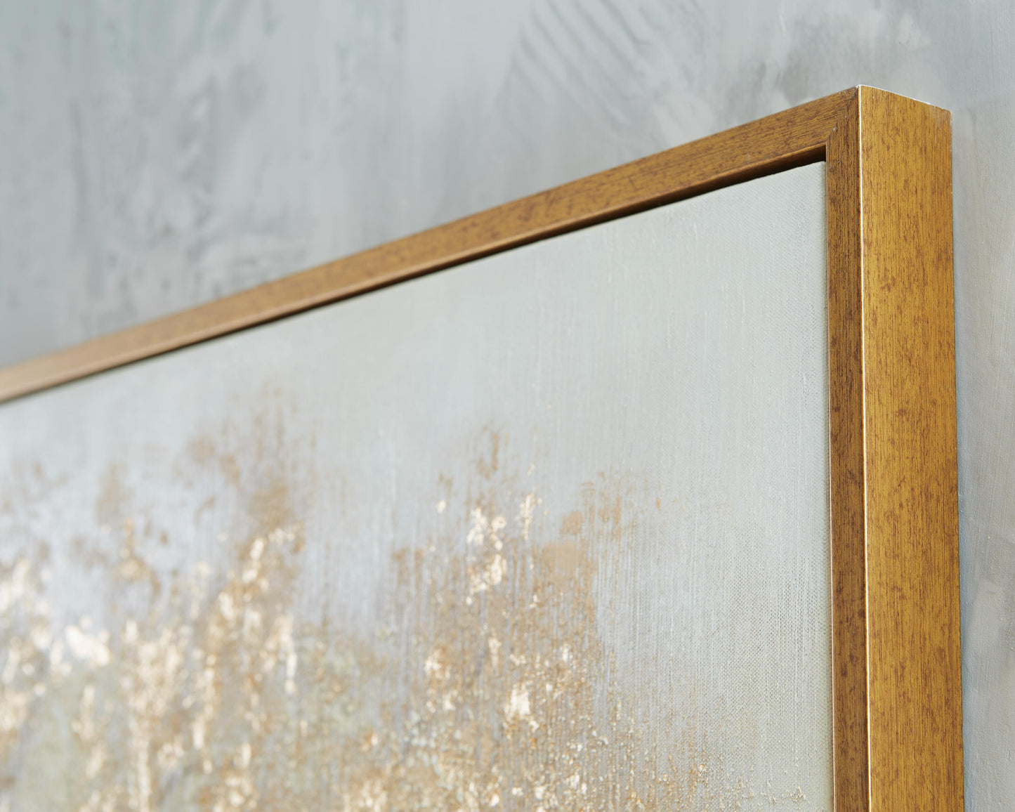 Ashley Dalewick Brown Gray Gold Finish Wall Art