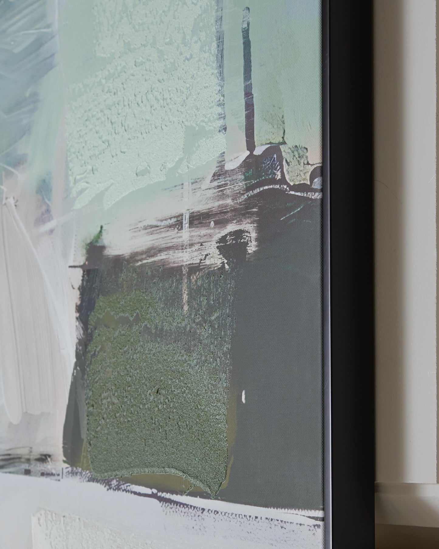 Ashley Vinick Green Gray White Wall Art