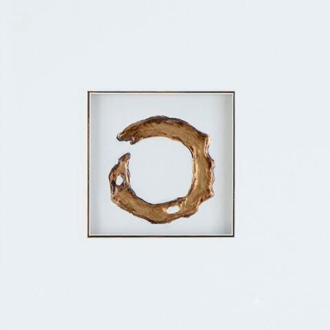 Ashley Dallbourne White Gold Finish Wall Art (Set of 4)