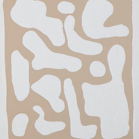 Ashley Waldett Beige White Wall Art (Set of 2)