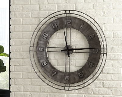 Ashley Ana Sofia Antique Gray Wall Clock