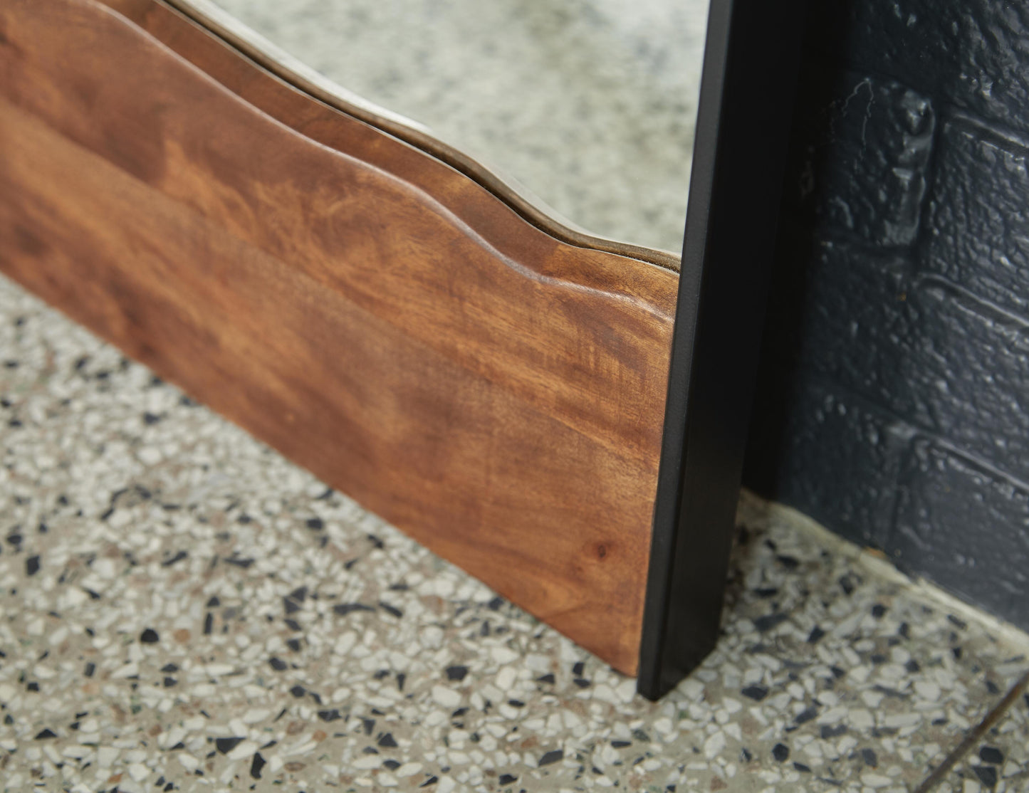 Ashley Panchali Brown Black Floor Mirror