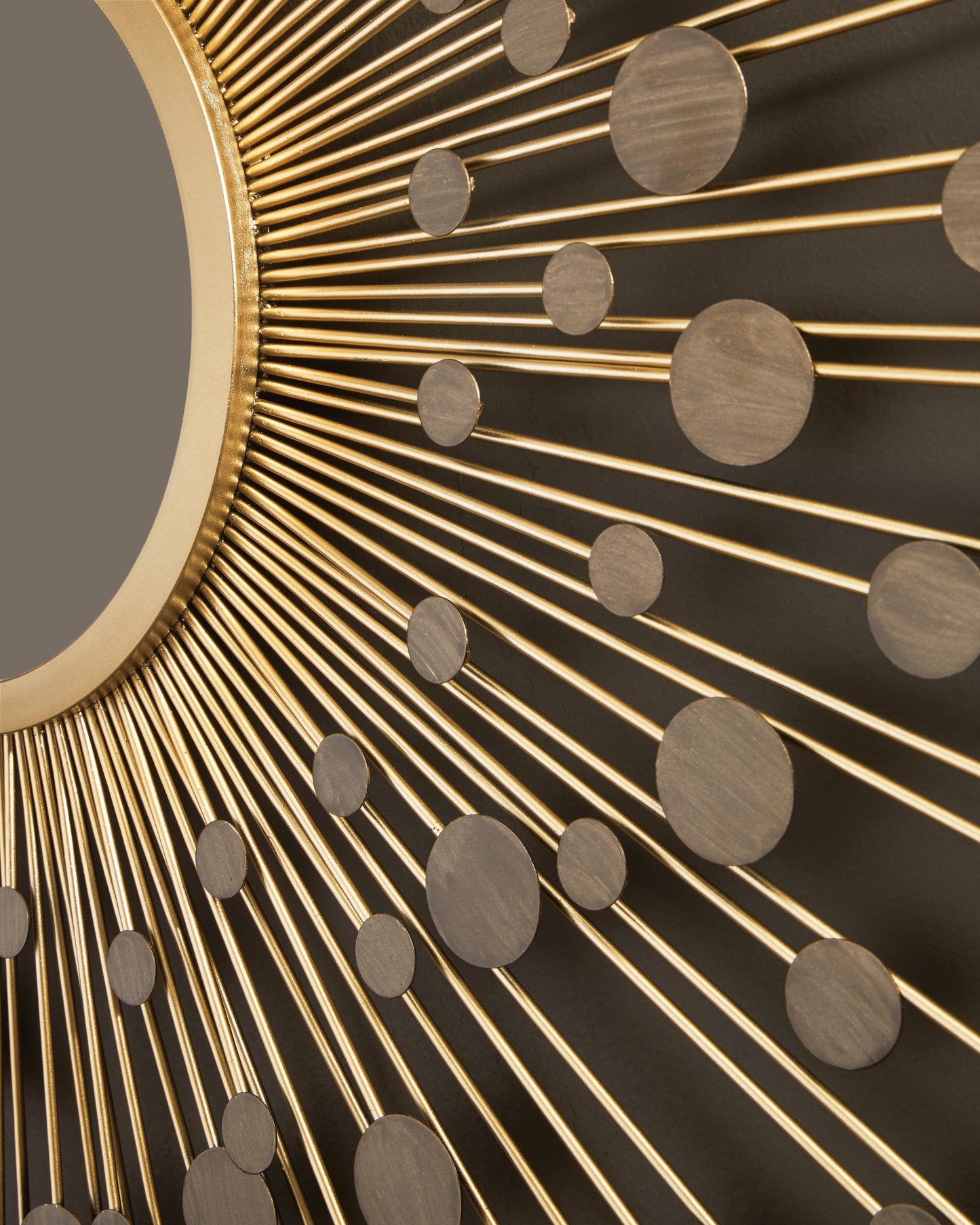Ashley Morwenna Bronze Gold Finish Accent Mirror