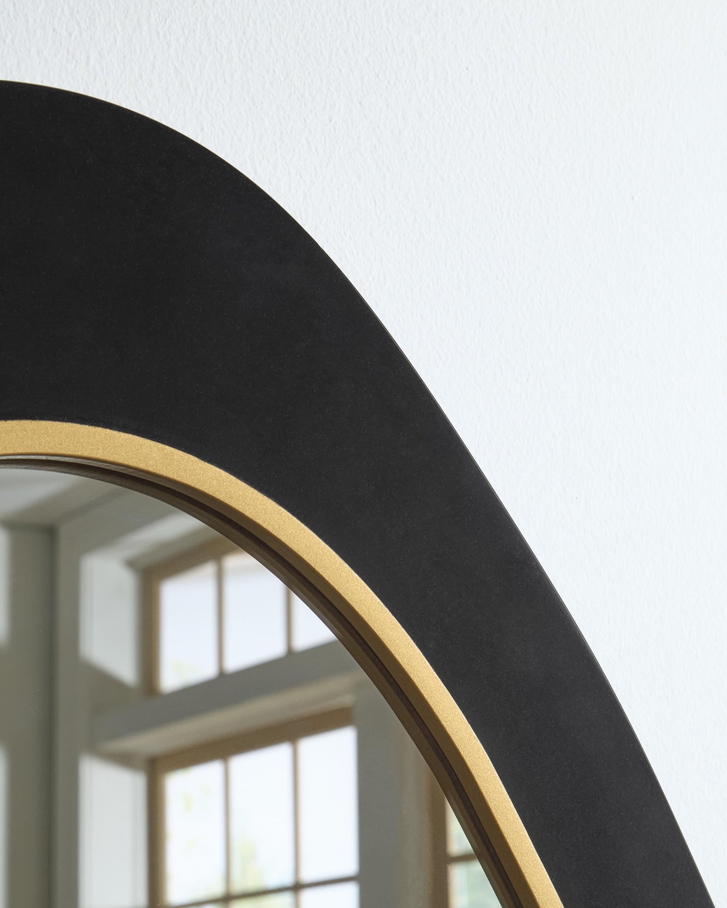 Ashley Kierlock Black Gold Finish Accent Mirror