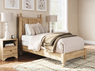 Ashley Galletyn Warm Brown Twin Panel Bed