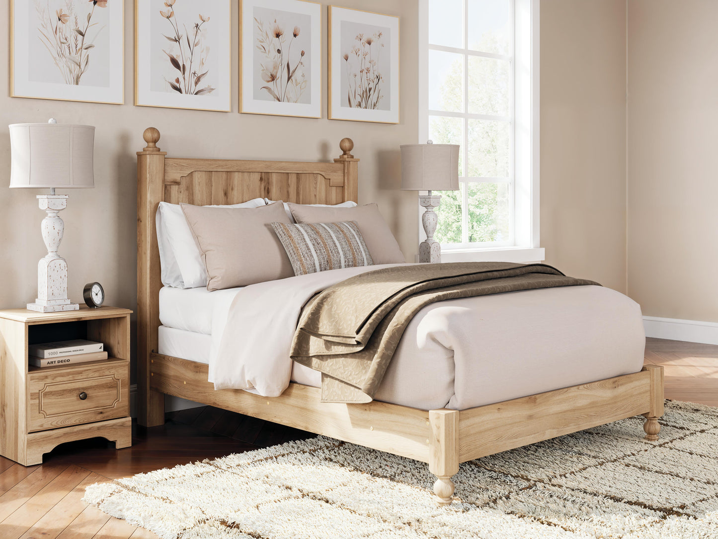 Ashley Galletyn Warm Brown Full Panel Bed