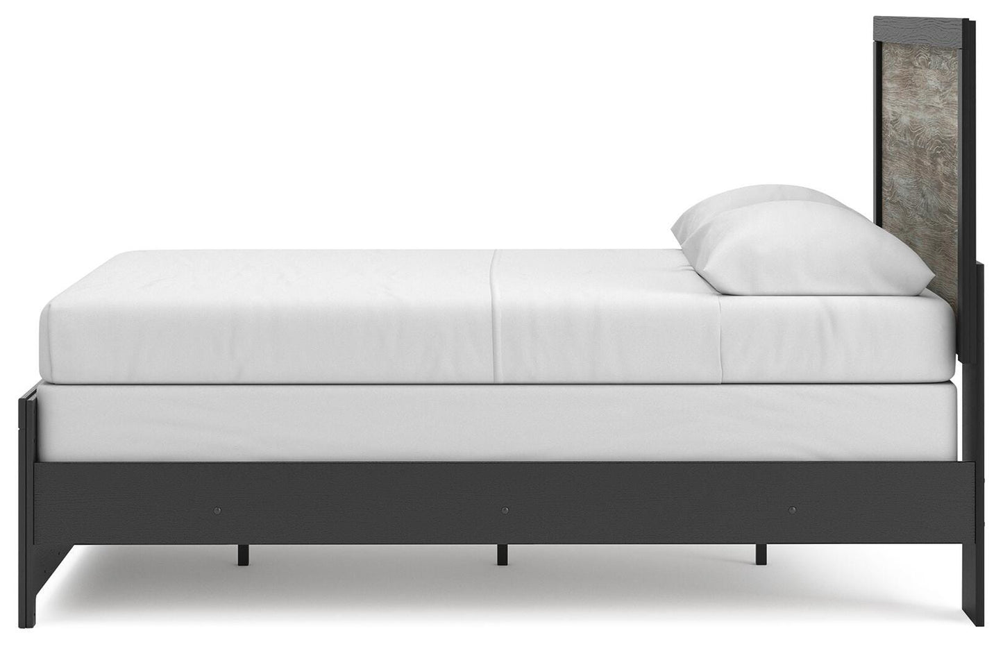 Ashley Jonnifer Black Gray Queen Panel Bed