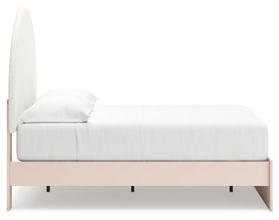 Ashley Wistenpine Blush Full Upholstered Panel Bed